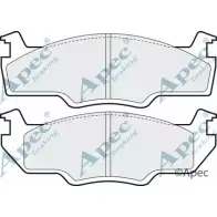 Тормозные колодки, дисковые, комплект APEC BRAKING 2B9OTV1 1265467221 PAD353 QRFV 2Z
