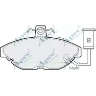 Тормозные колодки, дисковые, комплект APEC BRAKING 1265467457 L95I4 PAD377 WI083U Y