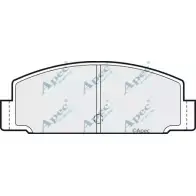 Тормозные колодки, дисковые, комплект APEC BRAKING JJK37 1265467491 PAD378 II5QX T