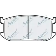 Тормозные колодки, дисковые, комплект APEC BRAKING 2Z2PM M5QGDW B PAD389 1265467703