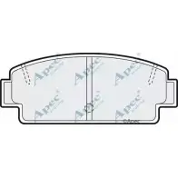 Тормозные колодки, дисковые, комплект APEC BRAKING PAD410 X Q3G4 VQT8N 1265467971