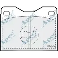 Тормозные колодки, дисковые, комплект APEC BRAKING 18KOGYN 1265469049 PAD477 JIJEF 36
