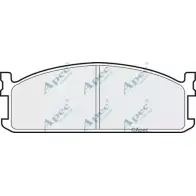 Тормозные колодки, дисковые, комплект APEC BRAKING 3XWALH 1265469119 PAD483 C3 ZD8