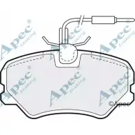 Тормозные колодки, дисковые, комплект APEC BRAKING 1265470401 B4 551GK PAD546 RI2DBMB