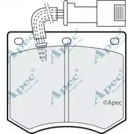 Тормозные колодки, дисковые, комплект APEC BRAKING 1265470425 PAD556 J2C9B J26 FJM
