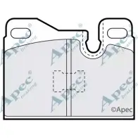 Тормозные колодки, дисковые, комплект APEC BRAKING T3REN UKP U70T 1265470615 PAD566