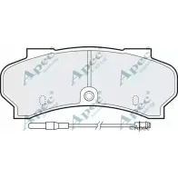 Тормозные колодки, дисковые, комплект APEC BRAKING PU2 10XS M8OXJ 1265472539 PAD632