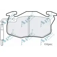 Тормозные колодки, дисковые, комплект APEC BRAKING 1265474329 XEJGLN J8U9 LWA PAD713