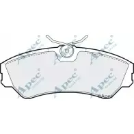 Тормозные колодки, дисковые, комплект APEC BRAKING 1265474587 26XFE P2G67 V PAD724