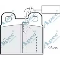 Тормозные колодки, дисковые, комплект APEC BRAKING 1265475283 M3U 8S9 LO23Z3M PAD767