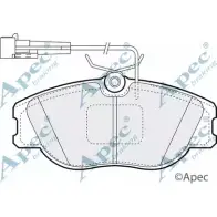 Тормозные колодки, дисковые, комплект APEC BRAKING 1265475491 24YLO28 8SGNO T0 PAD780