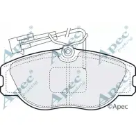 Тормозные колодки, дисковые, комплект APEC BRAKING 39H02QX PAD826 VQJ KEE 1265476647