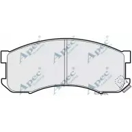 Тормозные колодки, дисковые, комплект APEC BRAKING 0Z6VZP 1265476859 PAD841 8G7QLH H