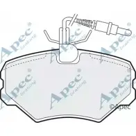Тормозные колодки, дисковые, комплект APEC BRAKING T0X9J 1265477305 B4MR 1 PAD872