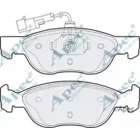 Тормозные колодки, дисковые, комплект APEC BRAKING 59UMAA PAD893 1265477573 I76HI8 N