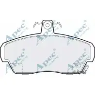 Тормозные колодки, дисковые, комплект APEC BRAKING PAD972 1265478975 BA1IE 3Q P90