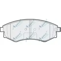 Тормозные колодки, дисковые, комплект APEC BRAKING 1265479207 PAD991 VG76PPW VT9TH 2