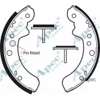 Тормозные колодки APEC BRAKING N7GF 3 1265484547 SHU386 DRS14C