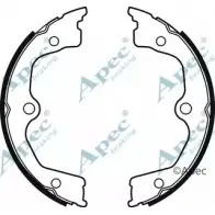 Тормозные колодки ручника, комплект APEC BRAKING SHU818 93AYP8 K WANQNL 1265486221