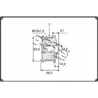 Шкив генератора 3EFFE GROUP TQ6KXC V F0215G 7K81HF 1265883171