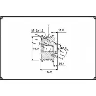 Шкив генератора 3EFFE GROUP Q7TLX K 35HE 1265883387 F0245G