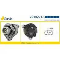 Генератор SANDO Y0B 2JW 2010271.1 Mercedes E-Class (S210) 2 Универсал 2.0 E 200 T Kompressor (248) 163 л.с. 2000 – 2003 75GO4