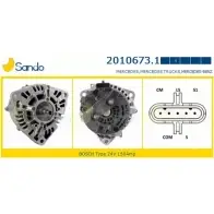 Генератор SANDO Mitsubishi Colt 6 (Z3, Z2) 2002 – 2013 2010673.1 BS2 VTQ WI39DY