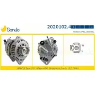 Генератор SANDO Honda Civic 7 (EU, EP, EV) Хэтчбек 1.7 CTDi 100 л.с. 2002 – 2005 KVOB I IJXDFBB 2020102.4