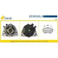 Генератор SANDO GBPDOLG 2030161.0 CR I2PEG Ford Focus 1 Хэтчбек 2.0 ST170 173 л.с. 2002 – 2004