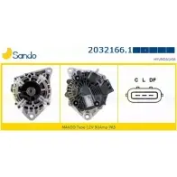 Генератор SANDO 2032166.1 K HIYQ AFH8TY Kia Picanto (TA) 2 Хэтчбек 1.0 69 л.с. 2011 – 2025