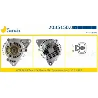 Генератор SANDO 1266754829 AA0 IQV OJLPNHZ 2035150.0