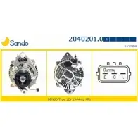 Генератор SANDO AFHV01O HW4 8DRJ 2040201.0 Hyundai Accent (LC) 2 Седан 1.5 CRDi 82 л.с. 2002 – 2005