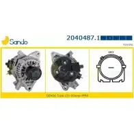 Генератор SANDO Toyota Auris (E180) 2 2012 – 2018 2040487.1 7M5U5V WJJ UFZZ