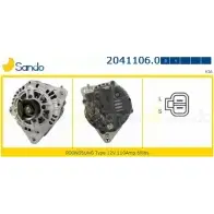 Генератор SANDO 1266768773 2041106.0 2B 1CATR EVUJ15