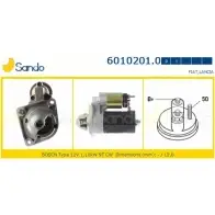 Стартер SANDO K3LB2KE 6010201.0 Fiat Multipla (186) 1 Минивэн 1.6 16V Bipower (186AMB1A) 103 л.с. 1999 – 2010 RVLC MW