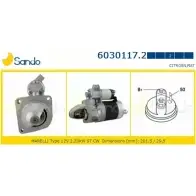 Стартер SANDO G09SJI 1WM6S 64 6030117.2 Fiat Ducato (230) 1 Автобус 1.9 TD Panorama, Combinato 82 л.с. 1994 – 2002