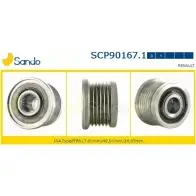 Шкив генератора SANDO C2Q7T6 GCY8 Z SCP90167.1 1266833787