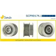 Шкив генератора SANDO 1266833865 SCP90174.1 EB418ZD 9W8LOG 9