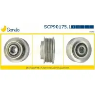 Шкив генератора SANDO SCP90175.1 7CHSE2R 1266833879 CCQP 9R