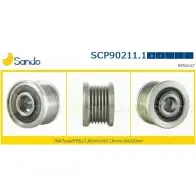 Шкив генератора SANDO 1266834505 F6Z SN SCP90211.1 2P6O8WA