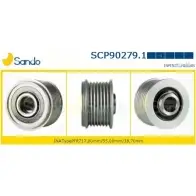 Шкив генератора SANDO 1266835329 JOMO6X7 CJ IZ9V SCP90279.1