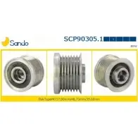 Шкив генератора SANDO 1266835507 KMFSKJK 8 X9MWG SCP90305.1