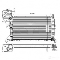 Радиатор охлаждения двигателя TYC 7210010 8717475050301 C OM53EC Mercedes Sprinter (904) 1 Автобус 2.1 411 CDI 109 л.с. 2000 – 2006