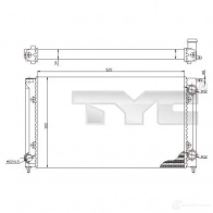 Радиатор охлаждения двигателя TYC 8717475077292 Seat Toledo 7370058 8B81R1 R