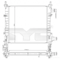 Радиатор охлаждения двигателя TYC 7100042 8717475029840 TLJAU T Ford KA 1 (CCQ, RB) 1996 – 2008