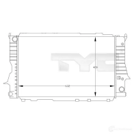 Радиатор охлаждения двигателя TYC J HTRA 7020030 8717475030105 Mitsubishi Carisma