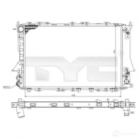 Радиатор охлаждения двигателя TYC 7020029r 8717475041729 Audi 100 (C4) 4 Универсал 2.6 E Quattro 139 л.с. 1993 – 1994 WN OBKMY