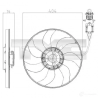 Вентилятор радиатора TYC ADIQ 2 Opel Astra (J) 4 Хэтчбек 1.7 CDTI (68) 110 л.с. 2009 – 2015 8250020 8717475084580