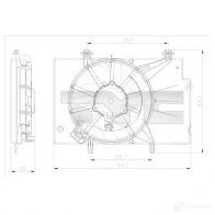 Вентилятор радиатора TYC 8717475084412 Ford EcoSport 2 (CWB, CR1) Кроссовер 1.5 Duratorq I4 TDCi 95 л.с. 2015 – 2024 H8 XKF7N 8100043