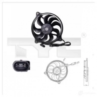 Вентилятор радиатора TYC Volkswagen Passat (B5) 3 1997 – 2005 8717475034912 3SS7 2 8370017
